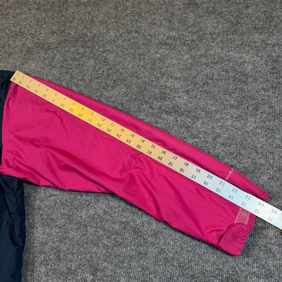 Columbia Omni-Shield Jacket Womens 2X Pink Blue Hooded *flaws - Picture 6 of 14